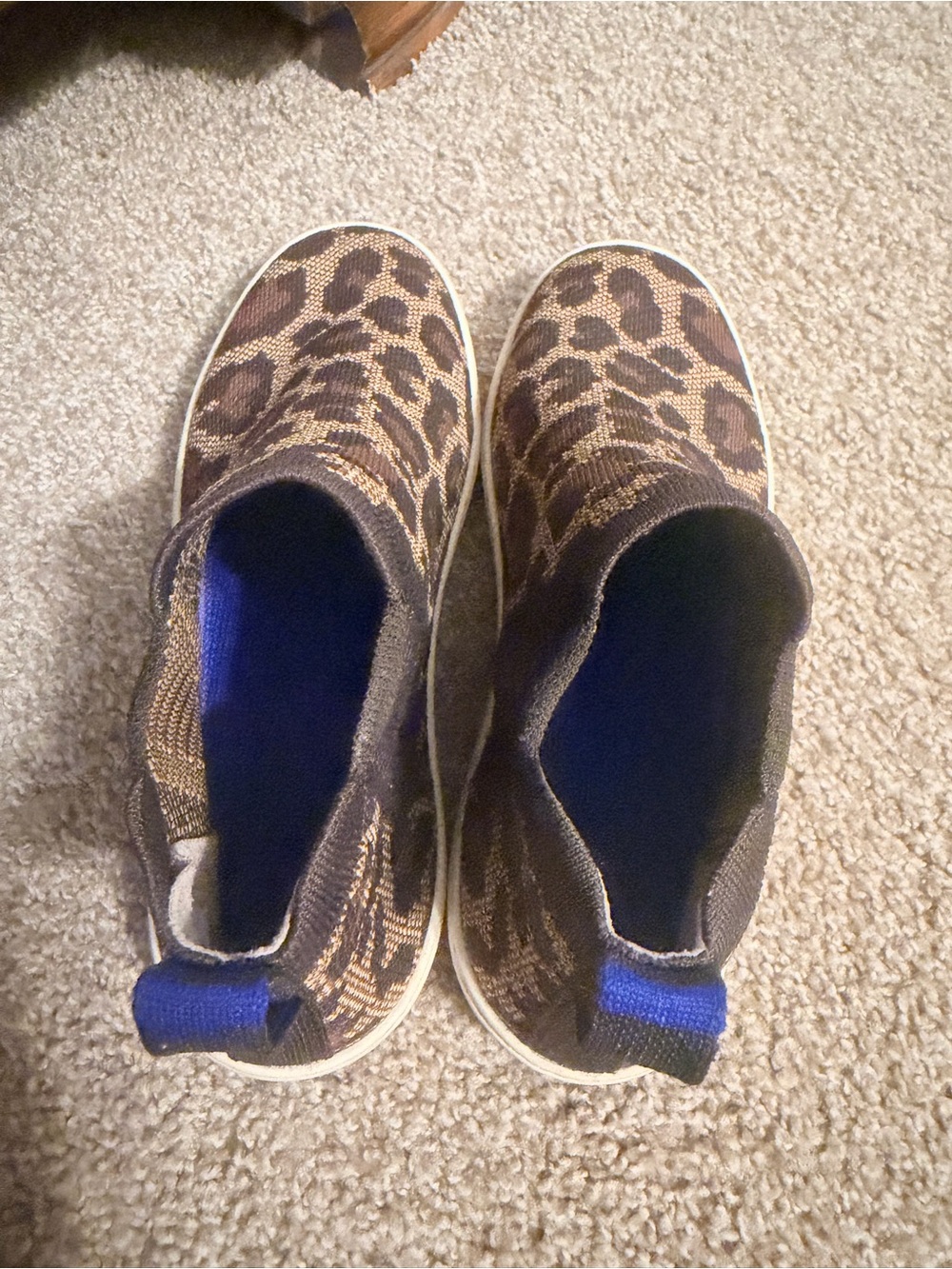 Rothy's Brown Leopard Knit Slip-On Sneakers - Picture 6 of 9